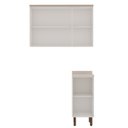 Ver imagem 3 de Lavanderia Modulada 2 Peças 100% MDF Cinza/Branco Fendi