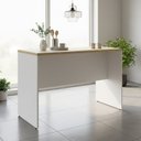 Ver imagem 1 de Bancada para Cozinha 136x87,5cm TM1305 com Tampo Carvalho Tropical 100% MDF Grazi Branco