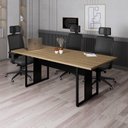 Ver imagem 1 de Mesa Reunião 6 Lugares Pé Painel 200x90cm