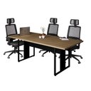 Ver imagem 2 de Mesa Reunião 6 Lugares Pé Painel 200x90cm Yescasa