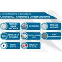 Ver imagem 6 de Cama Box c/Auxiliar Solteiro: Colchão Espuma Paropas D33 Confort Ultra Firme + Tricama Base CRC Rú