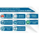 Ver imagem 3 de Cama Box c/Auxiliar Solteiro: Colchão Espuma Paropas D33 Confort Ultra Firme + Tricama Base CRC Rú