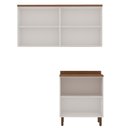 Ver imagem 3 de Kit Área de Serviço com 3 Módulos com Portas Provençais para Lavanderia 100% MDF Branco