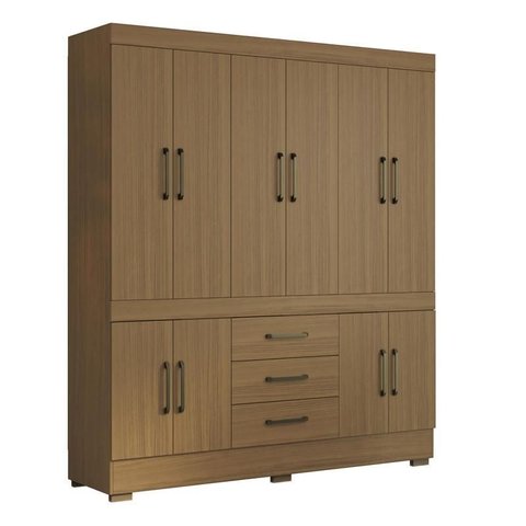 Guarda Roupa 10 Portas 3 Gavetas Atacama - Aramóveis