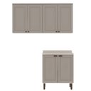 Ver imagem 2 de Kit Área de Serviço com 3 Módulos com Portas Provençais para Lavanderia 100% Mdf