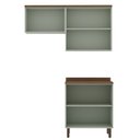 Ver imagem 3 de Kit Área de Serviço com 3 Módulos com Portas Provençais para Lavanderia 100% Mdf