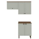 Ver imagem 2 de Kit Área de Serviço com 3 Módulos com Portas Provençais para Lavanderia 100% Mdf