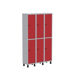Armário Locker Guarda Volume Aço Light 6 portas 103,5x179,5cm - 2