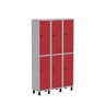 Armário Locker Guarda Volume Aço Light 6 Portas 103,5x179,5cm - 2