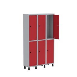 Armário Locker Guarda Volume Aço Light 6 portas 103,5x179,5cm - 3