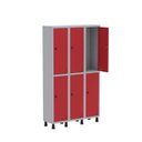 Ver imagem 3 de Armário Locker Guarda Volume Aço Light 6 Portas 103,5x179,5cm