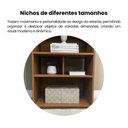 Ver mais imagens de Estante de Livros MDF 57,5CMX166,5cm 10 Nichos Arco Artely Cinamomo
