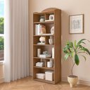 Ver imagem 1 de Estante de Livros MDF 57,5CMX166,5cm 10 Nichos Arco Artely Cinamomo