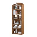 Ver imagem 6 de Estante de Livros MDF 57,5cmx166,5cm Sala de Estar com 10 Nichos Arco