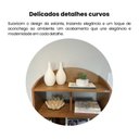 Ver imagem 6 de Estante de Livros MDF 57,5CMX166,5cm 10 Nichos Arco Artely Cinamomo