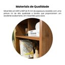 Ver imagem 7 de Estante de Livros MDF 57,5CMX166,5cm 10 Nichos Arco Artely Cinamomo