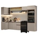 Ver imagem 2 de Armário de Cozinha Completa de Canto Suspenso 385cm Crema Nice Madesa 02 Crema