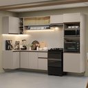 Ver imagem 1 de Armário de Cozinha Completa de Canto Suspenso 385cm Crema Nice Madesa 02 Crema
