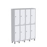 Armário Locker Guarda Volume Aço Light 8 portas 138x179,5cm - 2