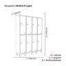 Armário Locker Guarda Volume Aço Light 8 portas 138x179,5cm - 4