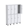 Armário Locker Guarda Volume Aço Light 8 portas 138x179,5cm - 3