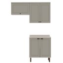 Ver imagem 2 de Kit Área de Serviço com 3 Módulos com Portas Provençais para Lavanderia 100% Mdf