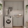 Kit Área de Serviço com 3 Módulos com Portas Provençais para Lavanderia 100% Mdf - 1