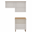 Ver imagem 4 de Kit Área de Serviço com 3 Módulos com Portas Provençais para Lavanderia 100% Mdf