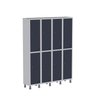 Armário Locker Guarda Volume Aço Light 8 Portas 138x179,5cm - 2