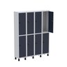 Armário Locker Guarda Volume Aço Light 8 Portas 138x179,5cm - 3