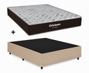 Ver imagem 3 de Cama Box Base Casal Bege Colchão Fit D33 Espuma 138x188 - Ortobom