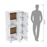 ESCANINHO 8 PORTAS COM RODIZIOS M237.2021.B (COM FECHADURAS) MUNDI MOVEIS - 6