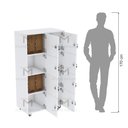 Ver imagem 6 de ESCANINHO 8 PORTAS COM RODIZIOS M237.2021.B (COM FECHADURAS) MUNDI MOVEIS