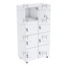 ESCANINHO 8 PORTAS COM RODIZIOS M237.2021.B (COM FECHADURAS) MUNDI MOVEIS - 3