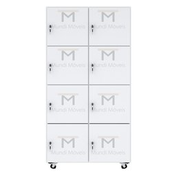 ESCANINHO 8 PORTAS COM RODIZIOS M237.2021.B (COM FECHADURAS) MUNDI MOVEIS - 2