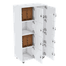 ESCANINHO 8 PORTAS COM RODIZIOS M237.2021.B (COM FECHADURAS) MUNDI MOVEIS - 1