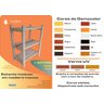 Estante Modular 3 Prateleiras Madeira Maciça 65x50x29 Cm Pintada Neonx:osmocolor Nogueira Semi Tr - 4