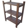 Estante Modular 3 Prateleiras Madeira Maciça 65x50x29 Cm Pintada Neonx:osmocolor Nogueira Semi Tr - 3