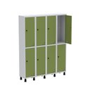 Ver imagem 3 de Armário Locker Guarda Volume Aço Light 8 Portas 138x179,5cm