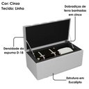 Ver imagem 4 de Recamier Calcadeira Bau 100 Cm Dalia Linho Cinza Artte
