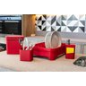 Kit Escorredor Louça Lixeira 2,5L Dispenser Ou - Vermelho - 4