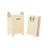Cesto Roupa Suja Dobrável com Rodinhas 50cm Organizador Multiuso - 1