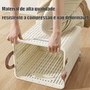 Ver imagem 5 de Cesto Roupa Suja Dobrável com Rodinhas 50cm Organizador Multiuso
