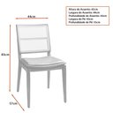 Ver imagem 3 de Cadeira para Mesa de Jantar Leidy 44cm Madeira Maciça | Courino Caramelo - Sallar Home