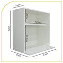 Ver imagem 2 de Suporte Micro-ondas Armário Multiuso 60cm 100% Mdf P/cozinha