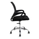 Ver imagem 2 de Cadeira Giratória de Escritório Preta Con Rodinhas Executiva Marca Home House