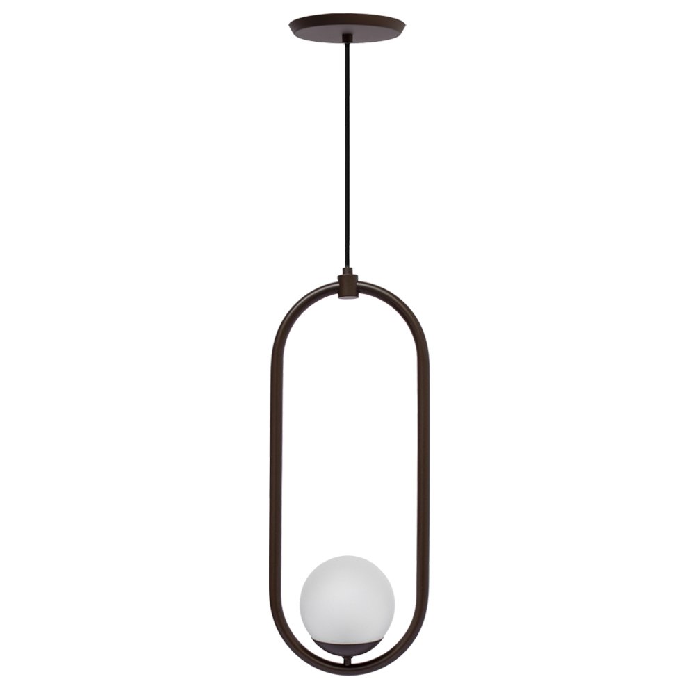 PENDENTE GLOBO DOME OCRE FOSCO - 1