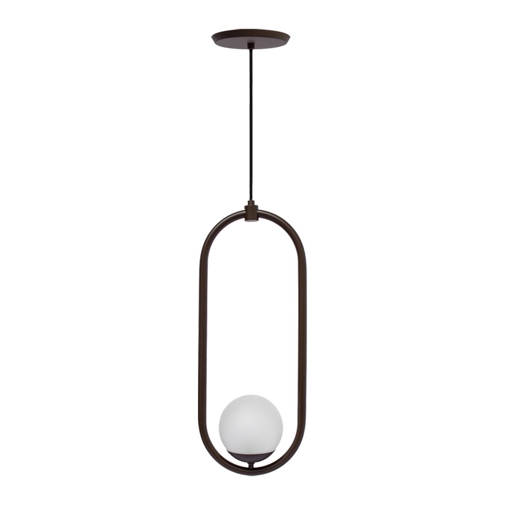 PENDENTE GLOBO DOME OCRE FOSCO - 5