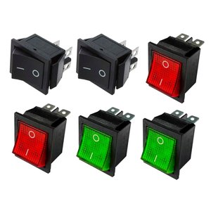 Kit 2 Chave Gangorra On/off 4 Polos 16a-250v Vm +2 Pt + 2 Vd