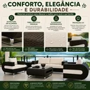 Ver imagem 5 de Conjunto Sofá Dubai Área Externa Alumínio Impermeável